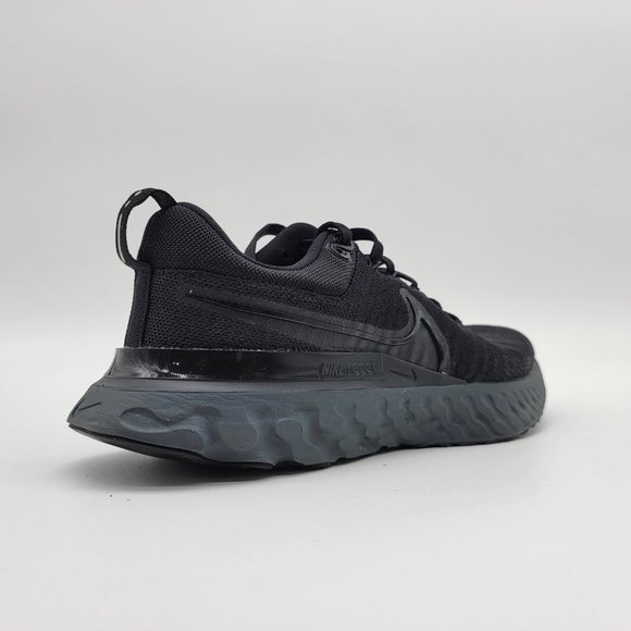 NEW Nike React Inifinity Run Flyknit 2 Black Running Shoes Sneakers - Picture 6 of 8